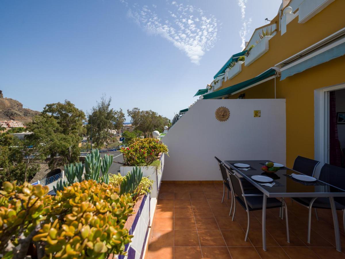 Amarre Pool Apartment Puerto De Mogan Bagian luar foto