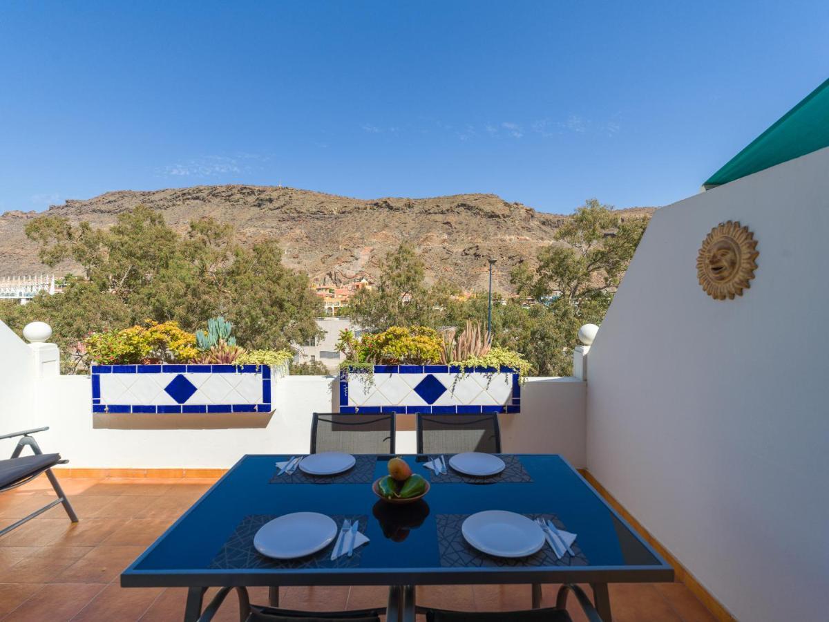 Amarre Pool Apartment Puerto De Mogan Bagian luar foto