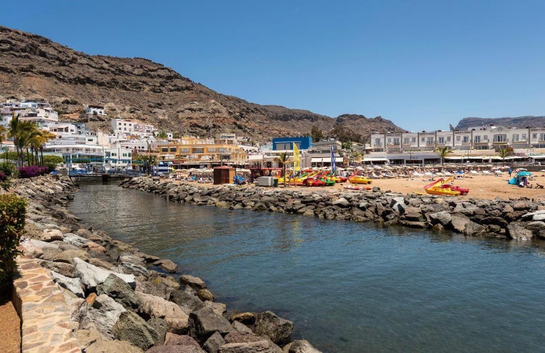 Amarre Pool Apartment Puerto De Mogan Bagian luar foto