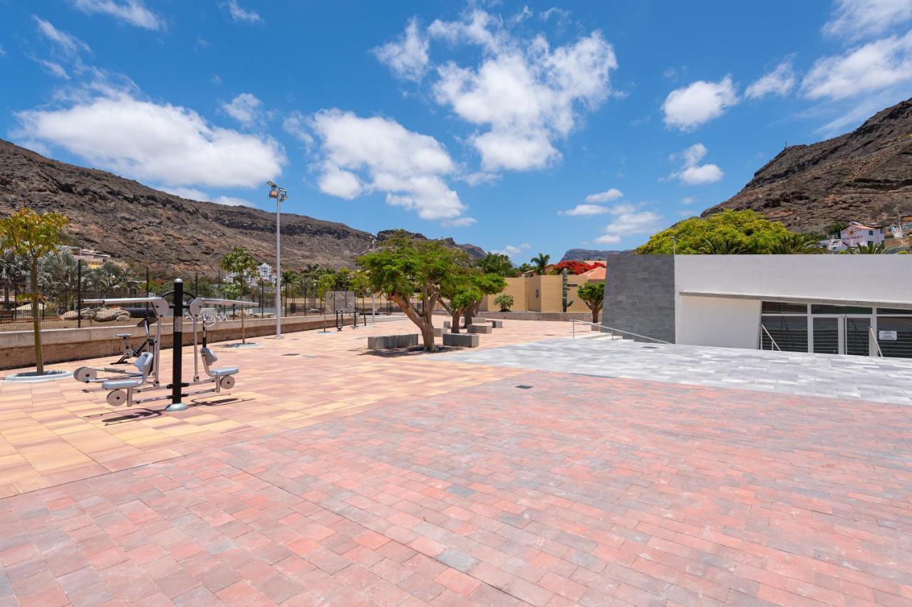 Amarre Pool Apartment Puerto De Mogan Bagian luar foto