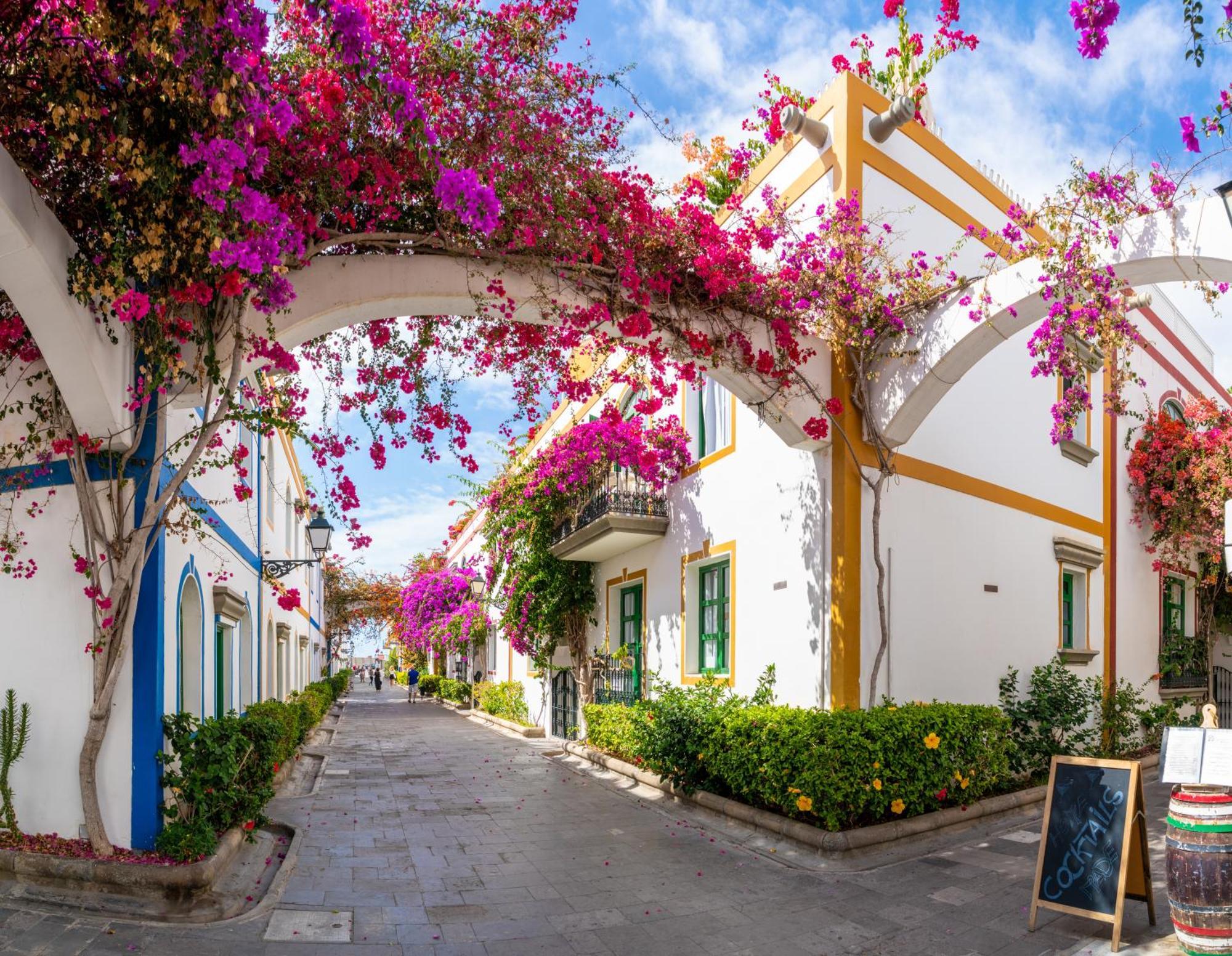 Amarre Pool Apartment Puerto De Mogan Bagian luar foto
