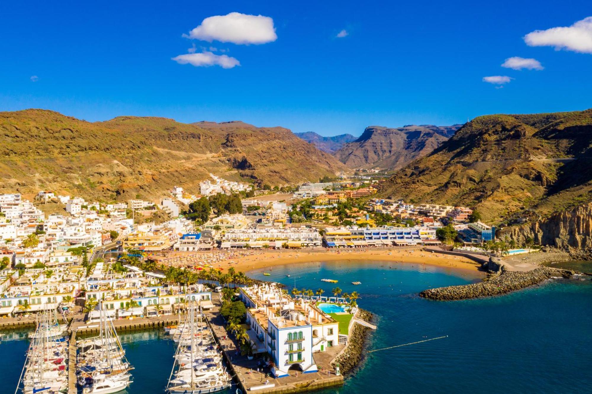 Amarre Pool Apartment Puerto De Mogan Bagian luar foto
