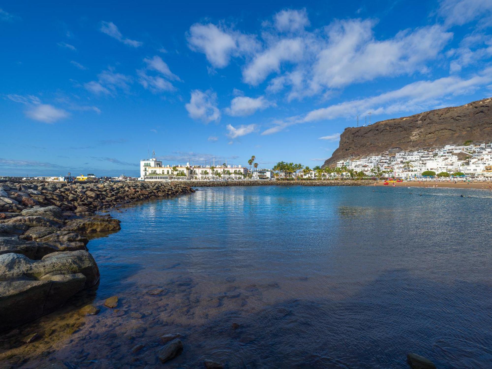 Amarre Pool Apartment Puerto De Mogan Bagian luar foto