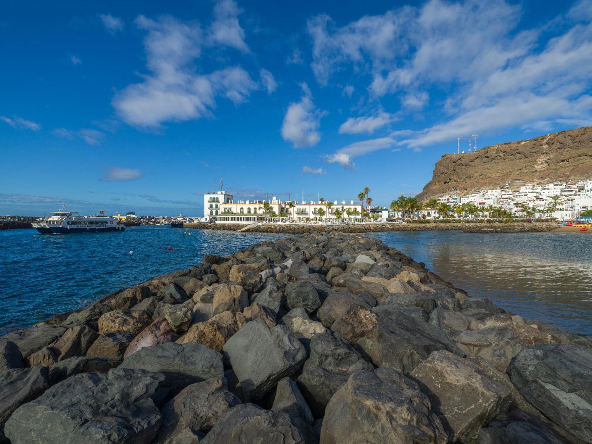 Amarre Pool Apartment Puerto De Mogan Bagian luar foto